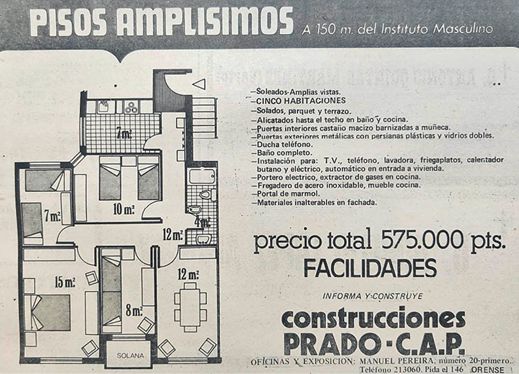 (2) Publicidades en La Región de 1973.