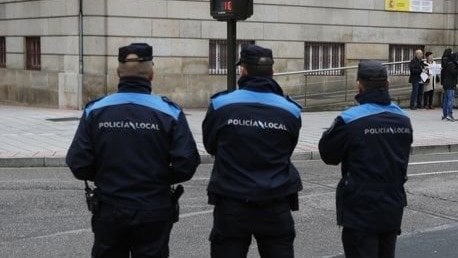 Foto de archivo de agentes de la Policía Local de Ourense.