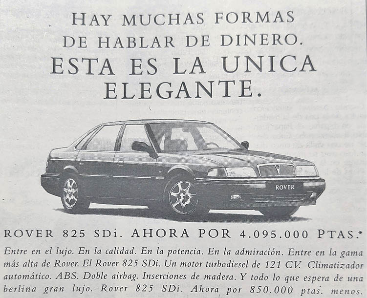 (2) Publicidad en La Región de 1998.