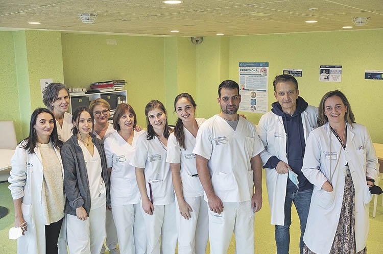 Imagen de parte del equipo sanitario de la unidad de Psiquiatría del Complexo Hospitalario Universitario de Ourense (CHUO).