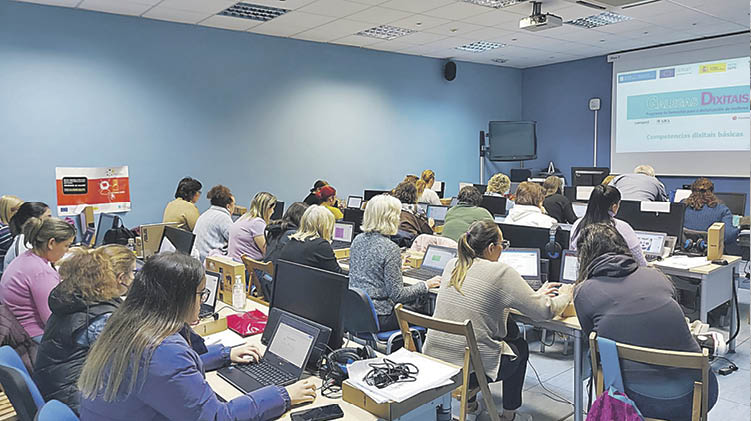 Las participantes en la formación de “Galegas Dixitais” impartido a finales de 2022.