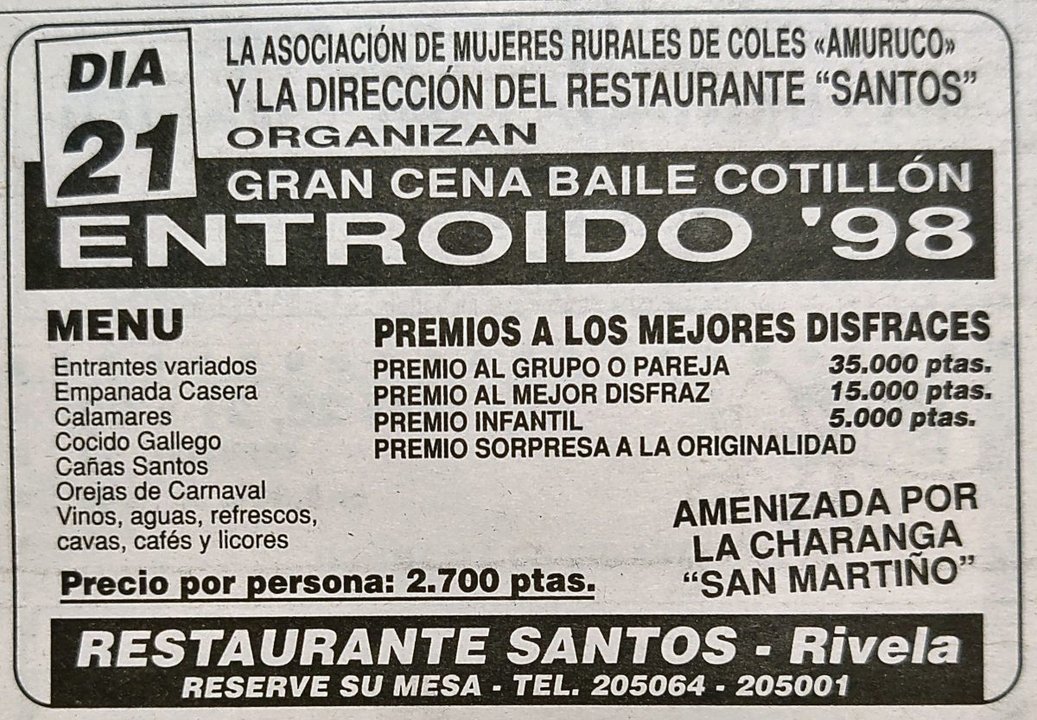 (2) Publicidad de 1998.
