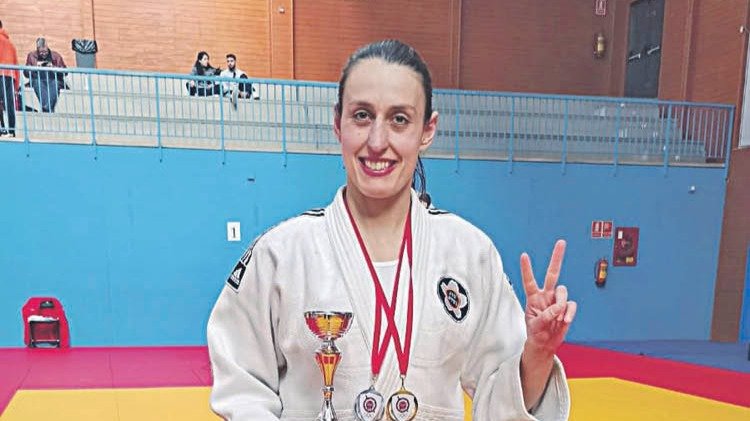 La integrante del Ourense Judo. OJC
