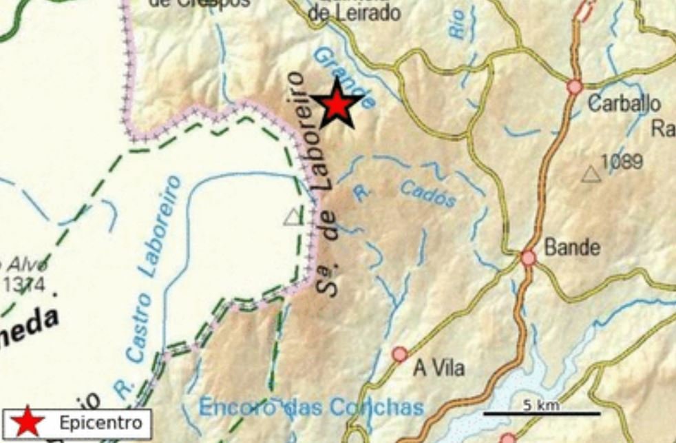 Terremoto en Ourense