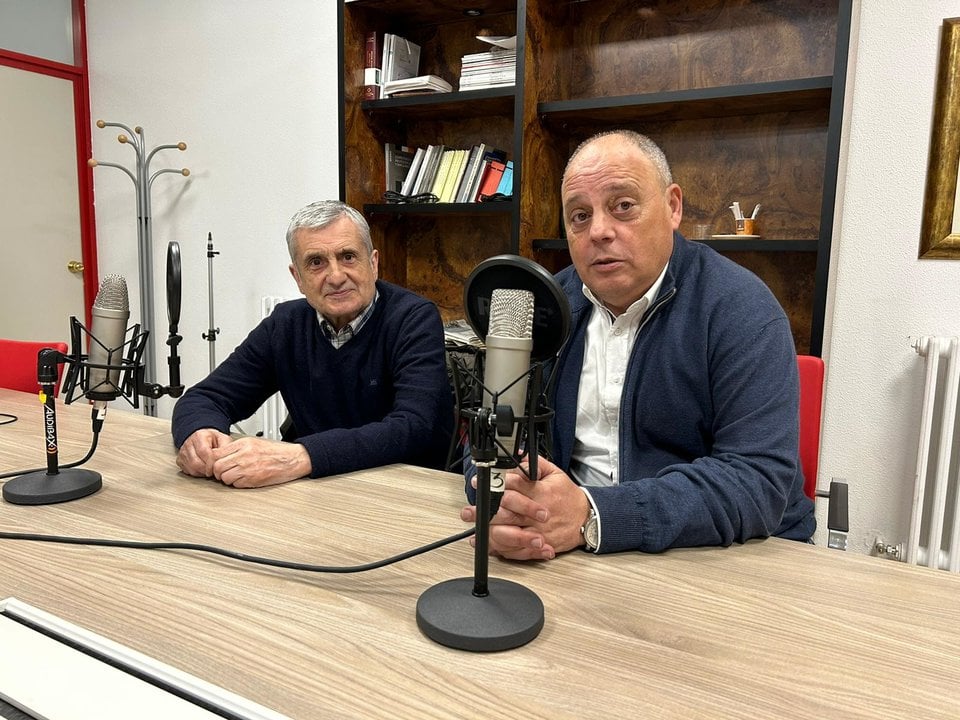 Manuel Montero y Pepe Garrote, conductor del pódcast El Vestuario. ID