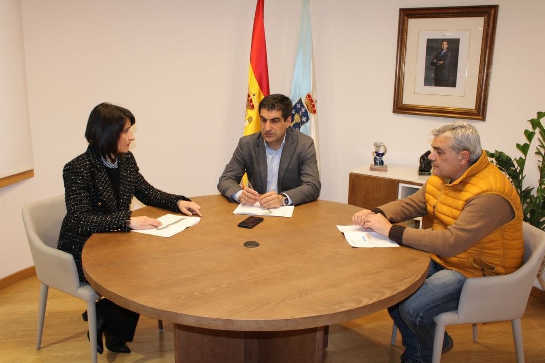 Patricia Lamela, Gabriel Alén y Miguel Fernández.