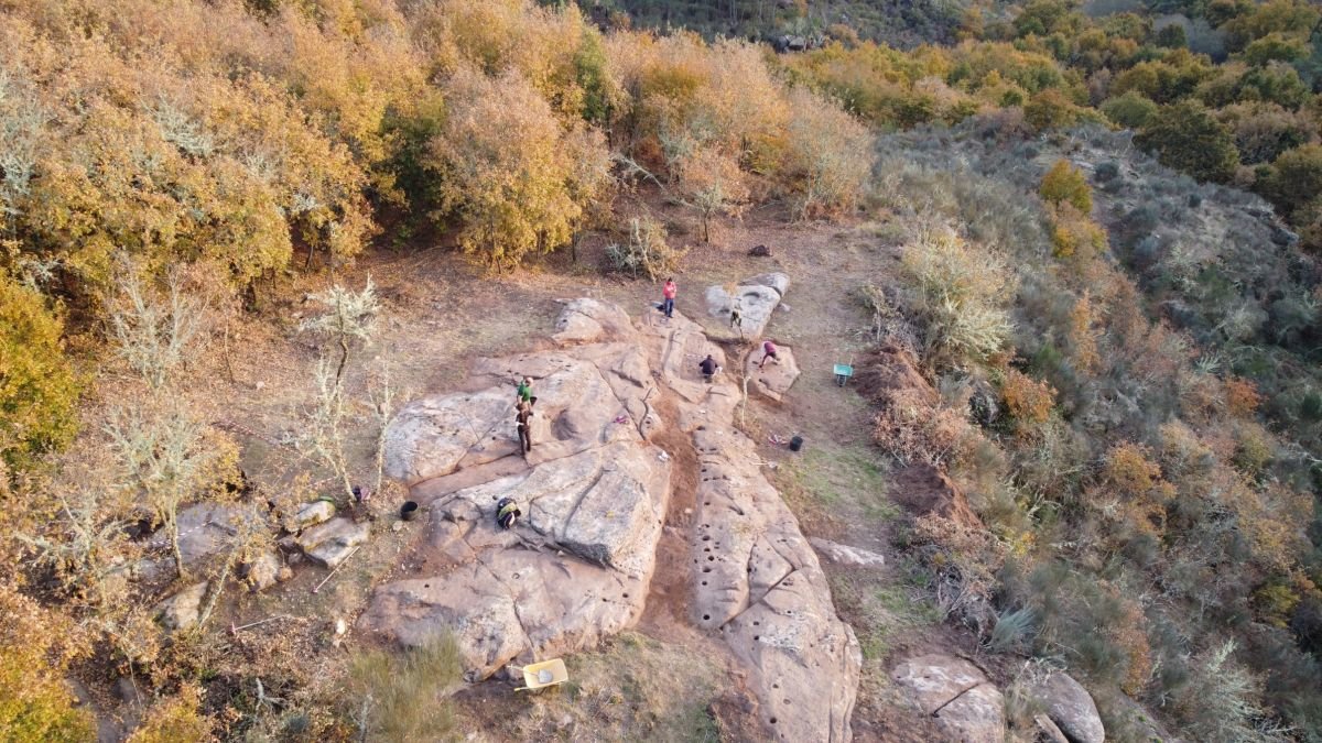 El yacimiento arqueológico de Santa Mariña de Maside.