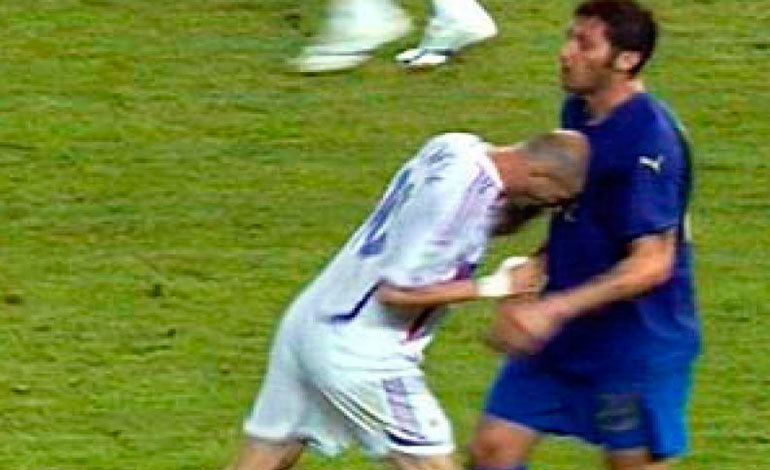 La agresión de Zidane a Materazzi.