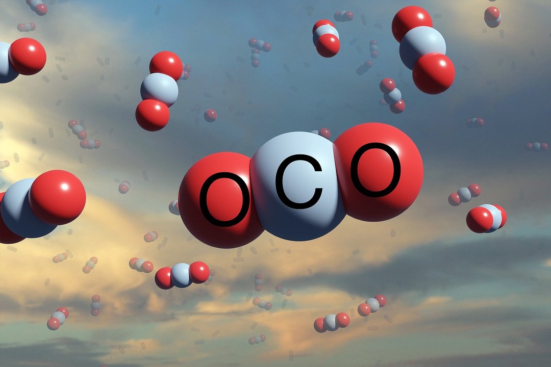 Moléculas de CO2. Foto: Pixabay.