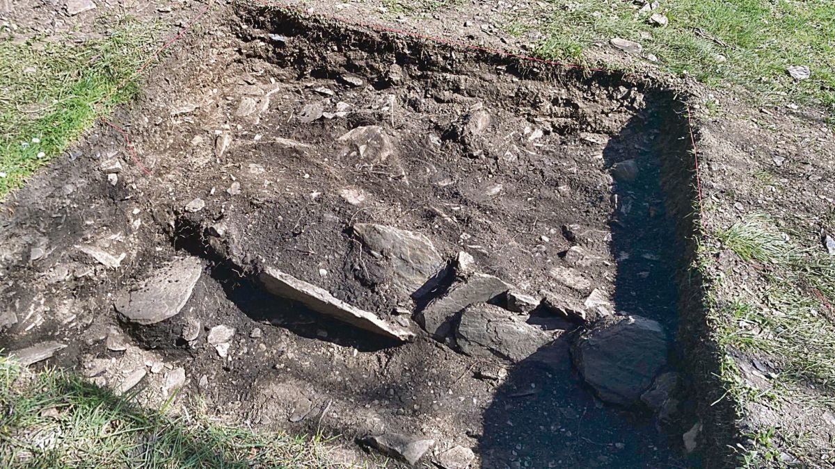 Algunos de los restos sacados a la luz en la excavación de Casaio.