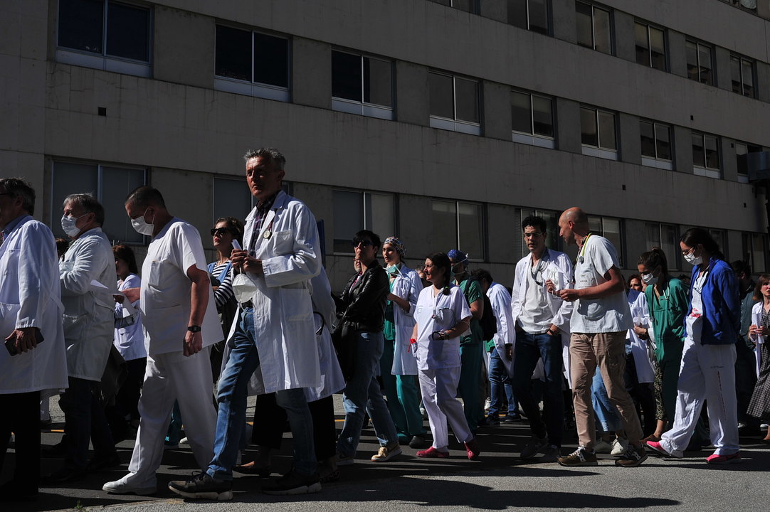 Movilización del personal médico en el Chuo. José Paz