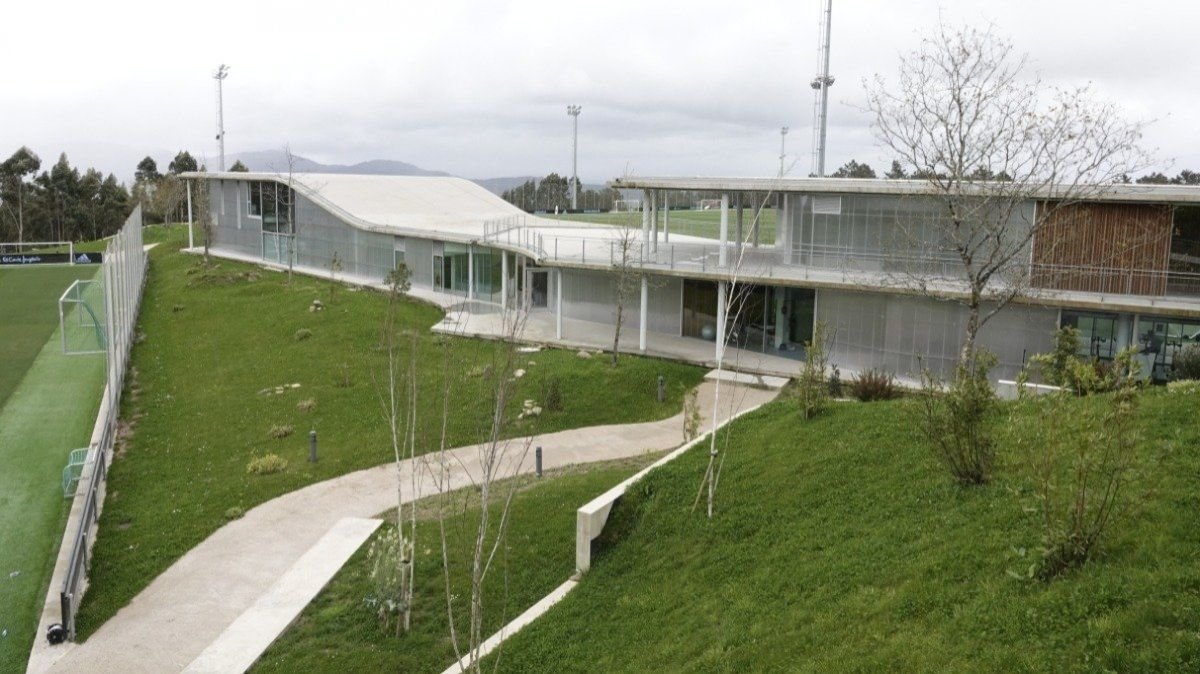 Vista general de la ciudad deportiva del Celta de Vigo ubicada en Mos.