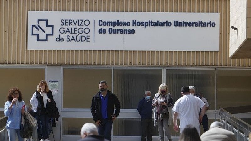 Imagen de la entrada del Hospital Santa María Nai.