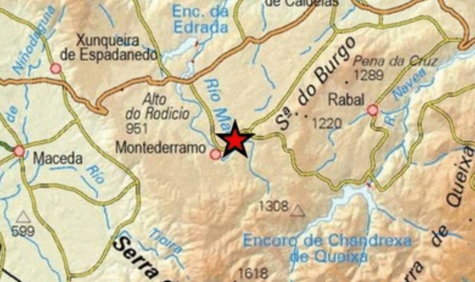 Terremoto en Montederramo