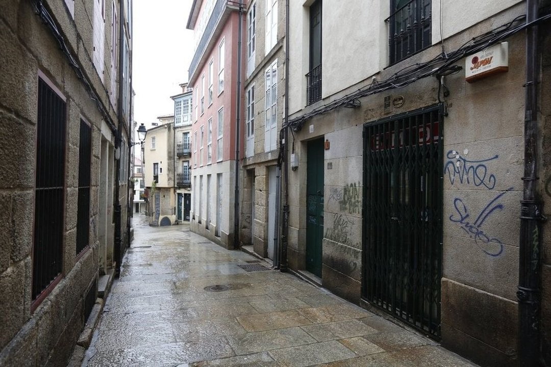 La rúa Pizarro, una de las más afectadas por las ratas.