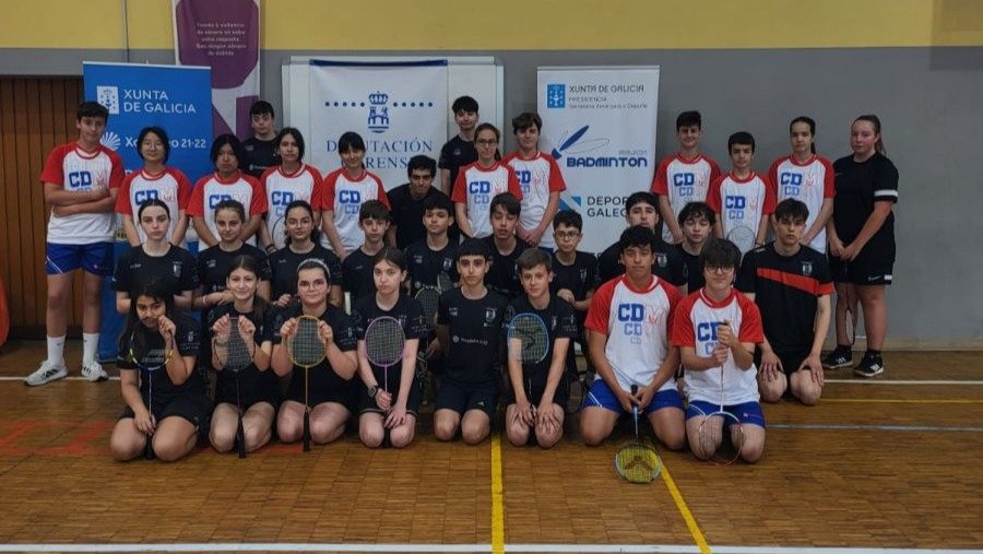 Parte de los asistentes a la sexta jornada de Copa Diputación para las categorías de menores.