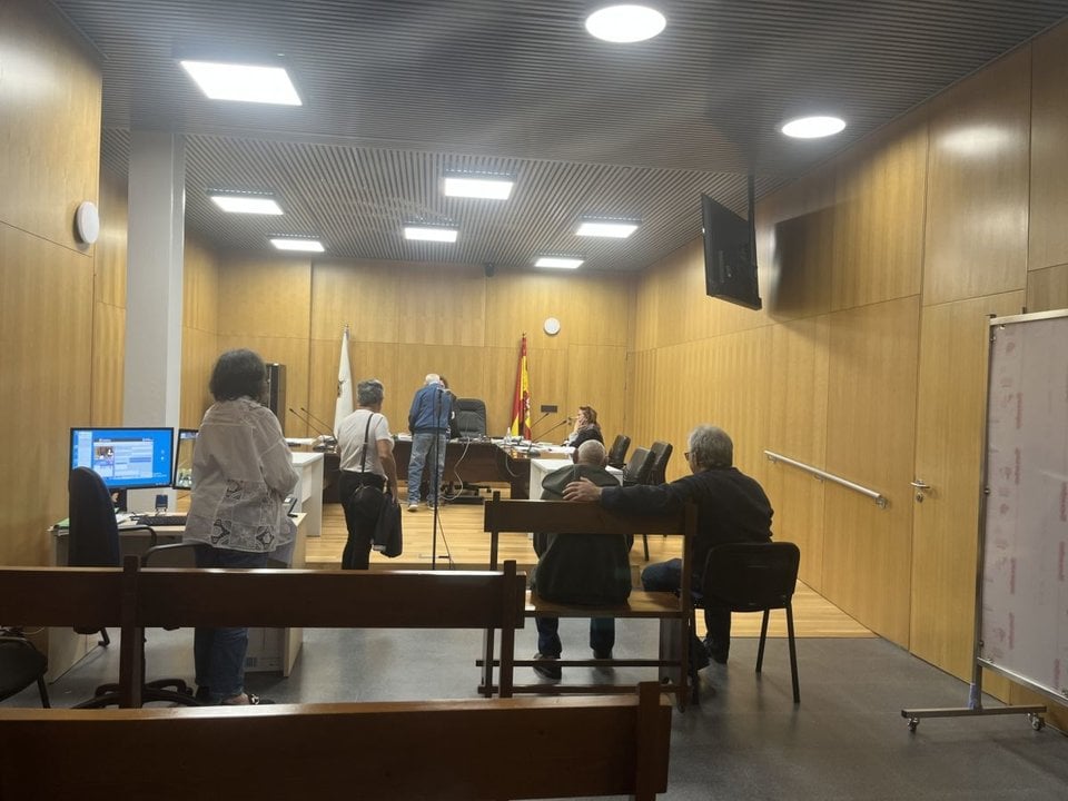 Florindo González, ayer en el juicio.