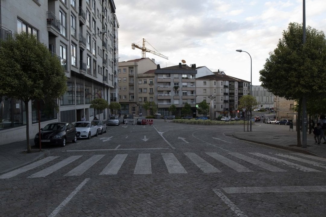 Calle Dalí, en el barrio de O Couto.
