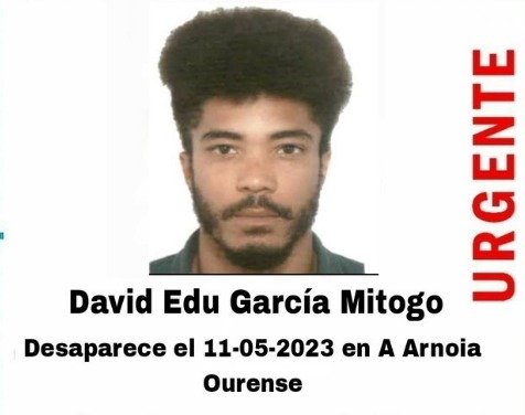 Cartel de búsqueda de David García Mitogo