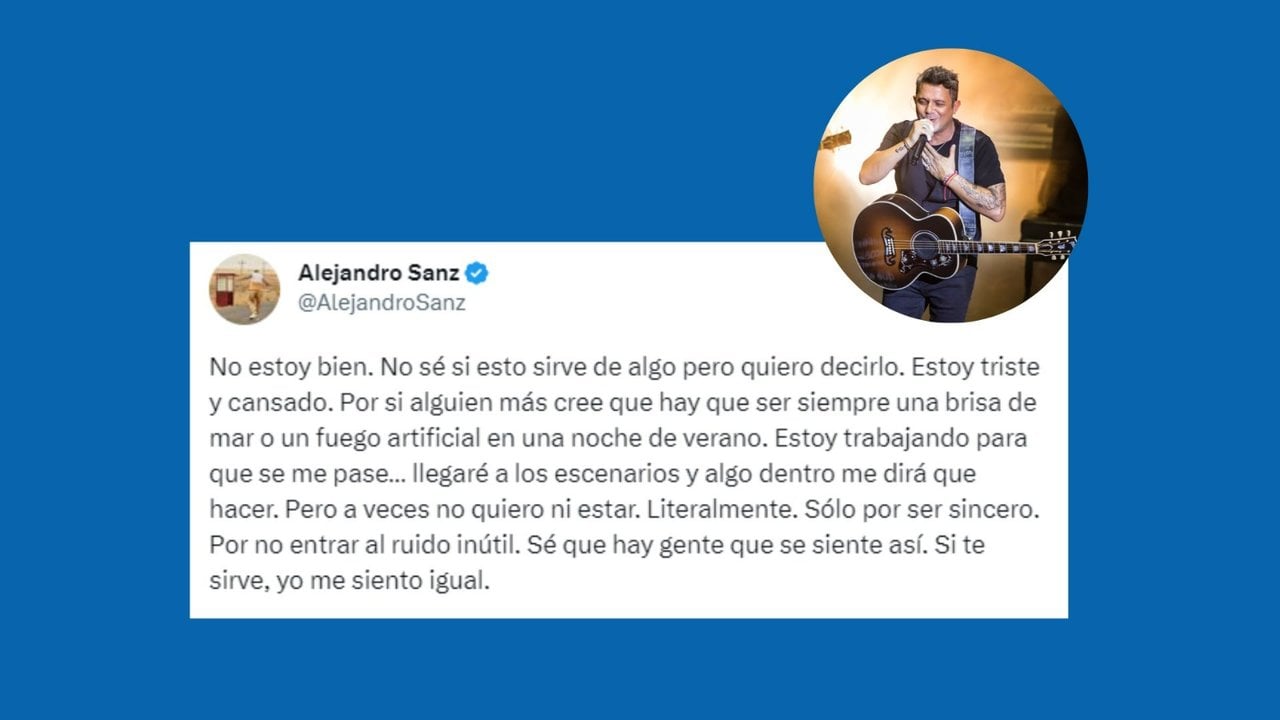 Tuit de Alejandro Sanz.