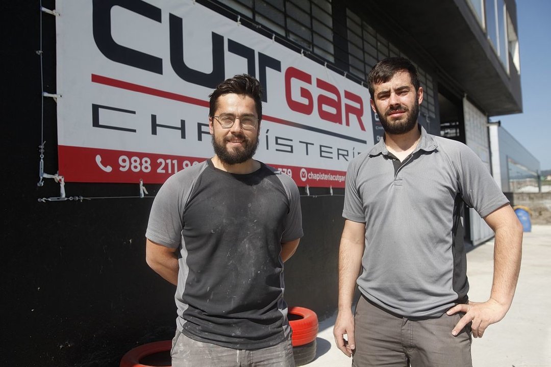 David García y David Ferreiro, socios de Chapistería CutGar.