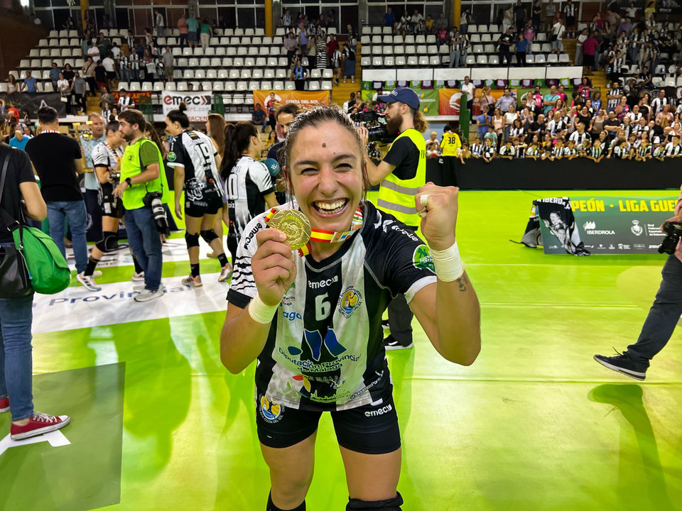 Estela Doiro celebra la victoria. Málaga Costa del Sol