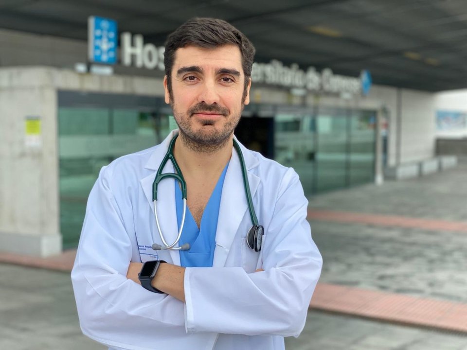 El médico intensivista Pablo Vidal Cortés.