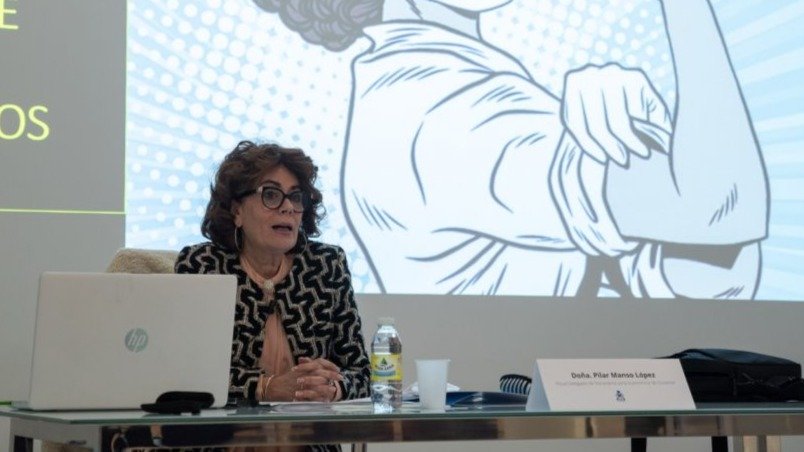 La fiscal Pilar Manso, en una conferencia en Enfermería.