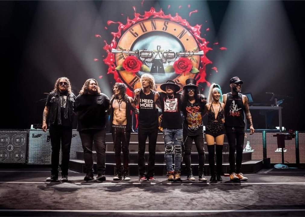 Final de un concierto de los Guns n' Roses