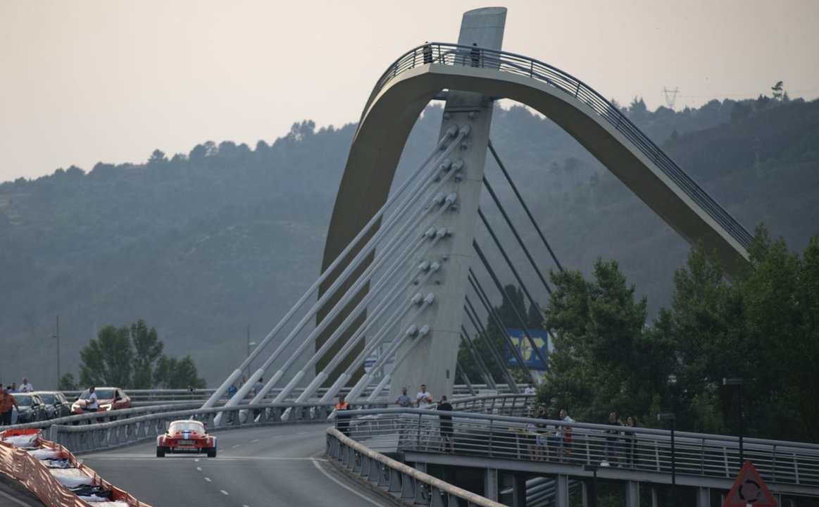 Puente del Milenio, uno de los emplazamientos más emblemáticos de Ourense... y de su rally