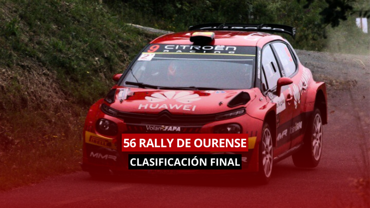 Clasificación del 56 Rally de Ourense.