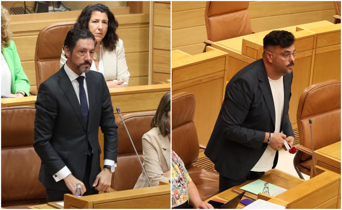 Moisés Blanco (PPdeG) y Diego Lourenzo (BNG) tomaron posesión de sus escaños en el Parlamento de Galicia.