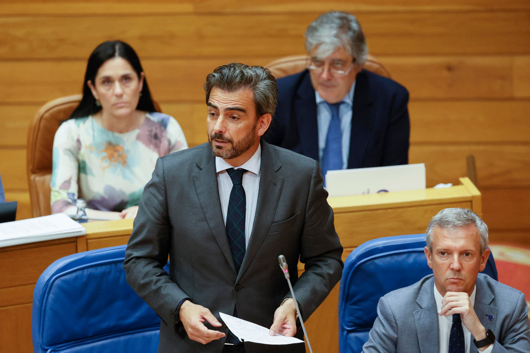 El presidente del PP de A Coruña y vicepresidente primero de la Xunta, Diego Calvo. Foto: EFE.
