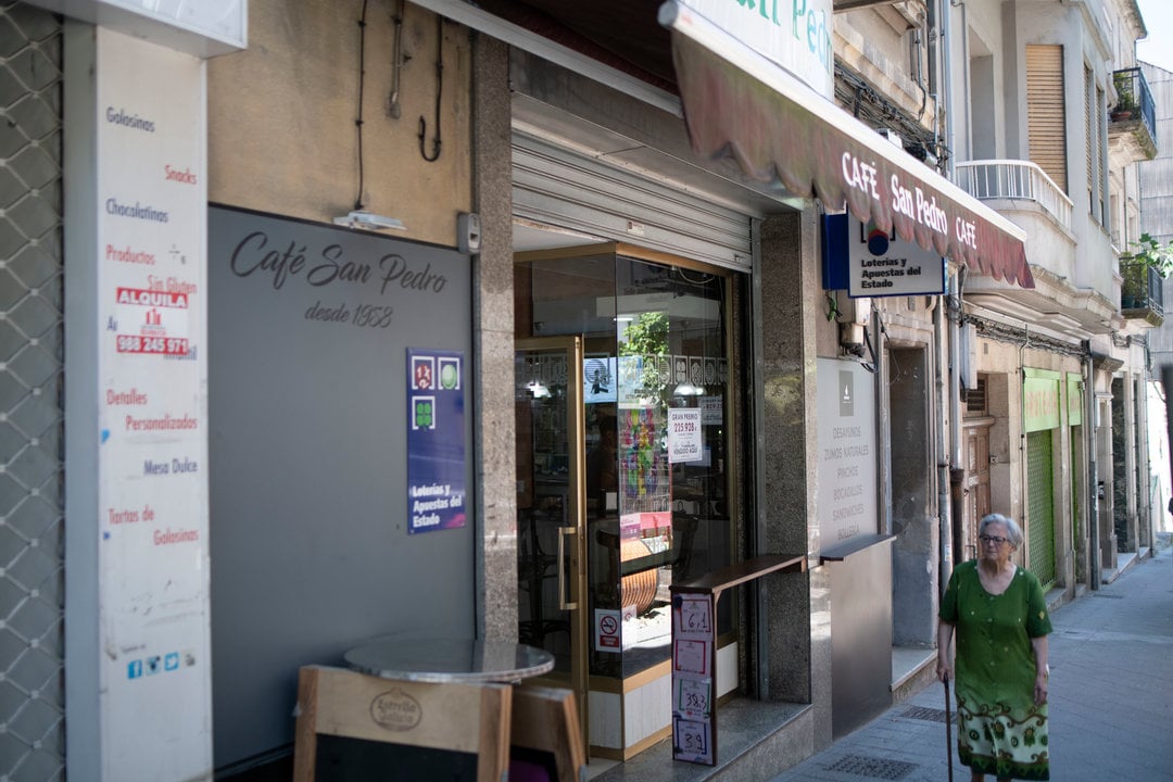 Café San Pedro, donde tocó el Euromillones.
Foto: Xesús Fariñas