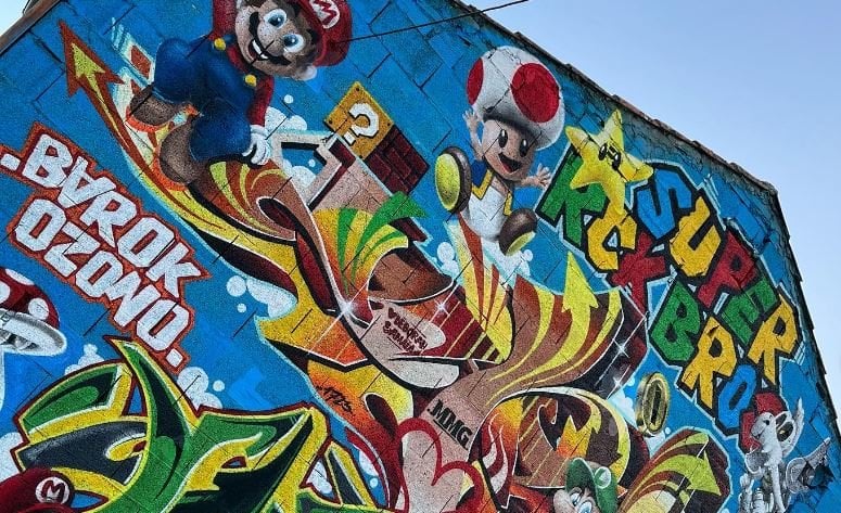 Grafiti de Mario Bros