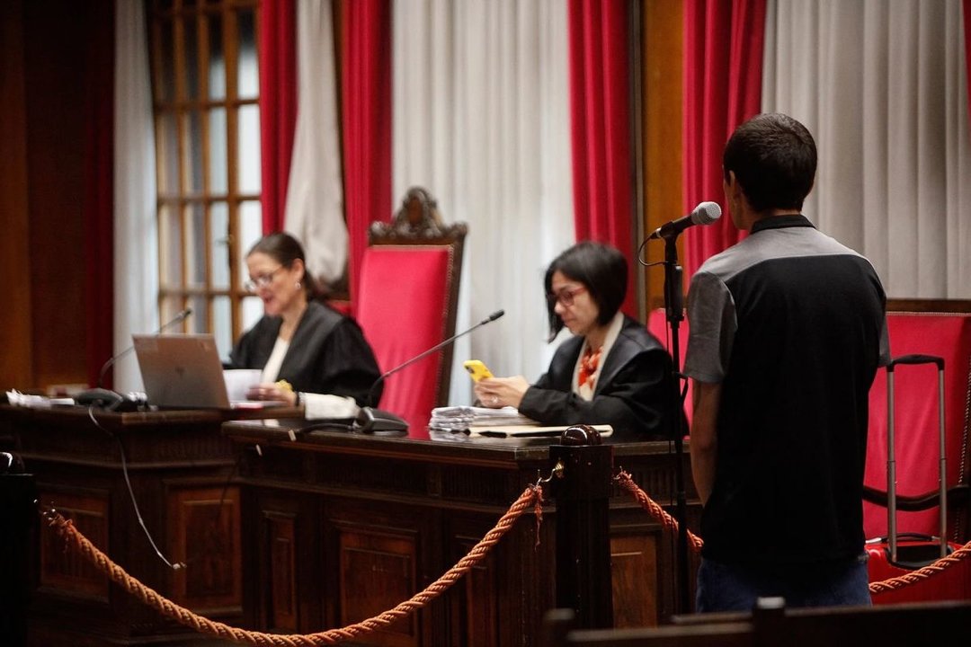Ismael P.M. durante el juicio en la Audiencia Provincial.