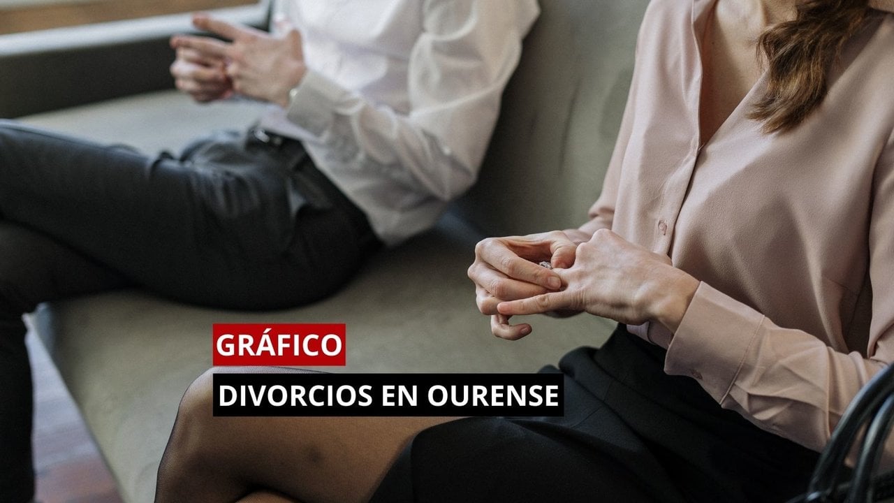 Las cifras de divorcios caen en Ourense.