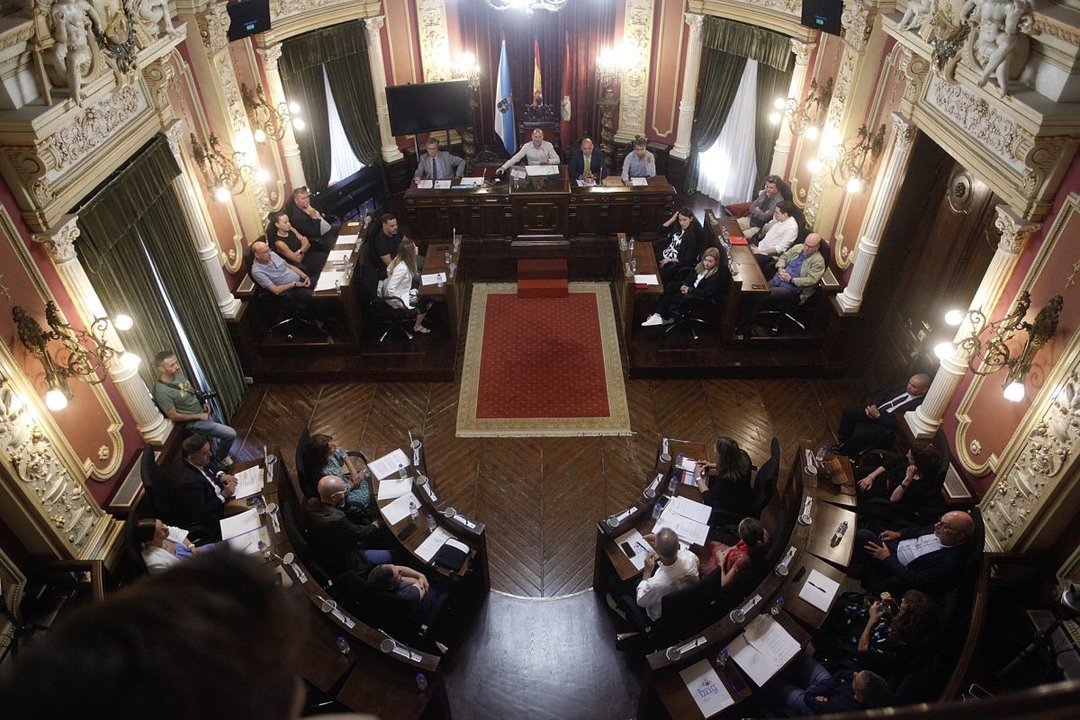 Sesión plenaria del Concello de Ourense, la pasada semana.