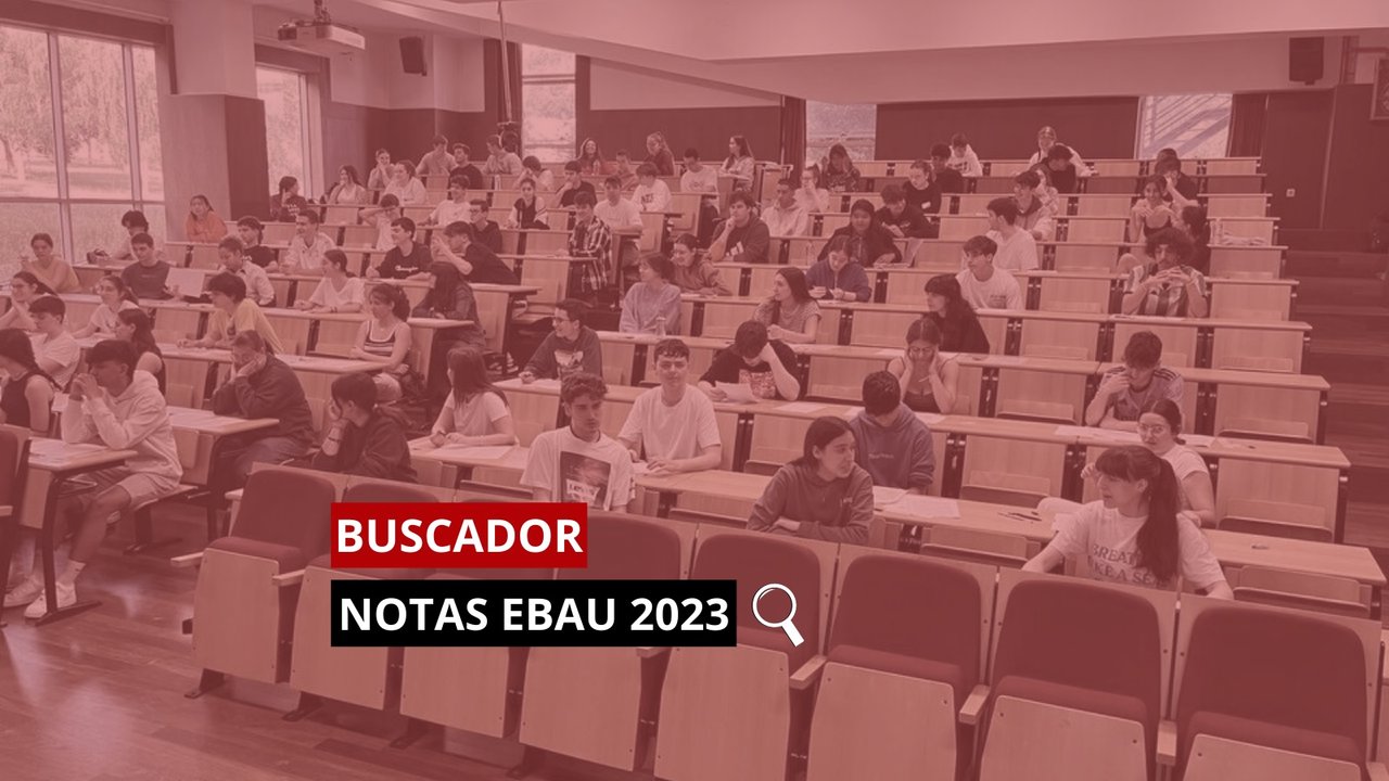 Buscador con los resultados de la EBAU en Ourense y en Galicia
