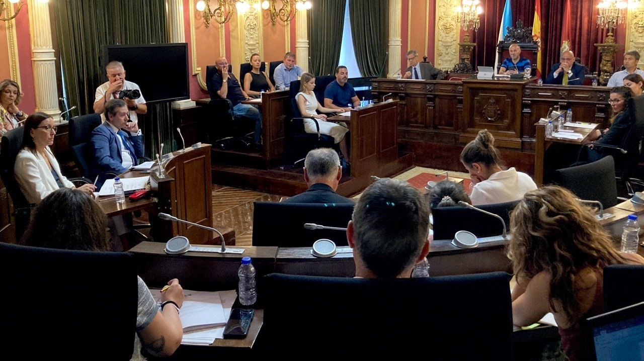 Pleno del Concello de Ourense de este martes 1 de agosto (Foto: Marcos Atrio).