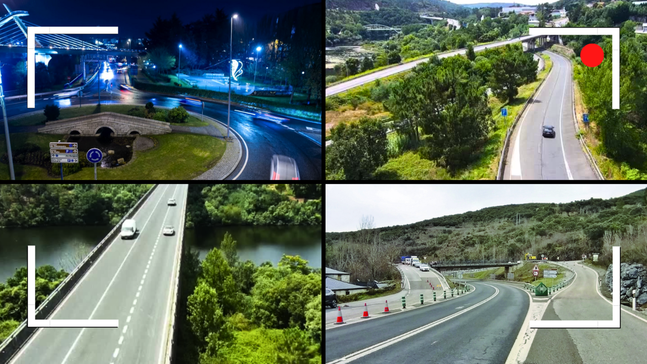 Las cámaras de tráfico de la DGT en Ourense
