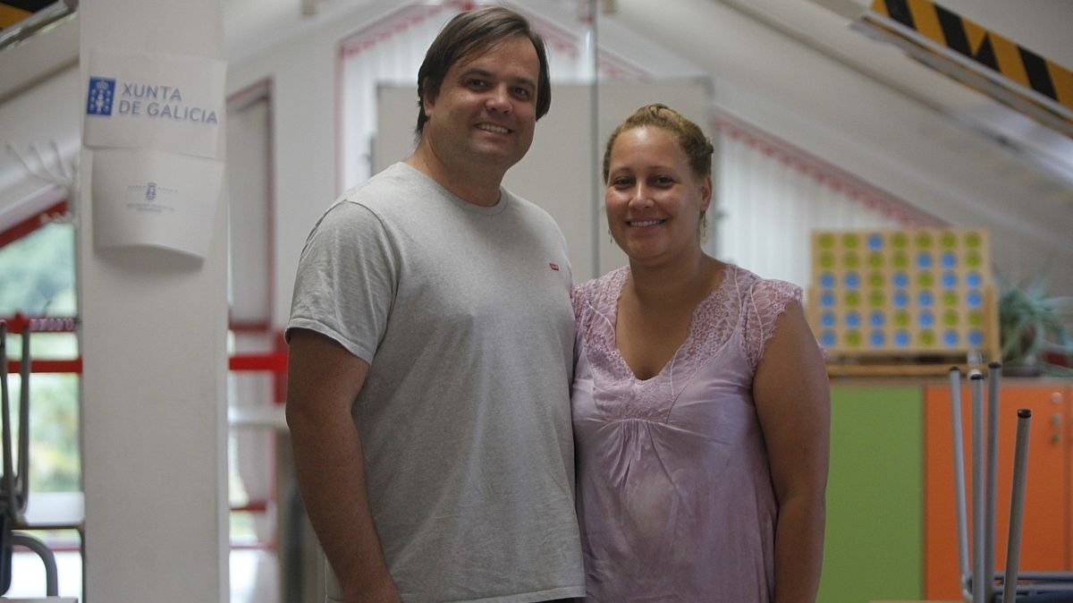 Jonathan Rodríguez y Daniela Martínez, una de las parejas participantes en el programa de acogimiento.