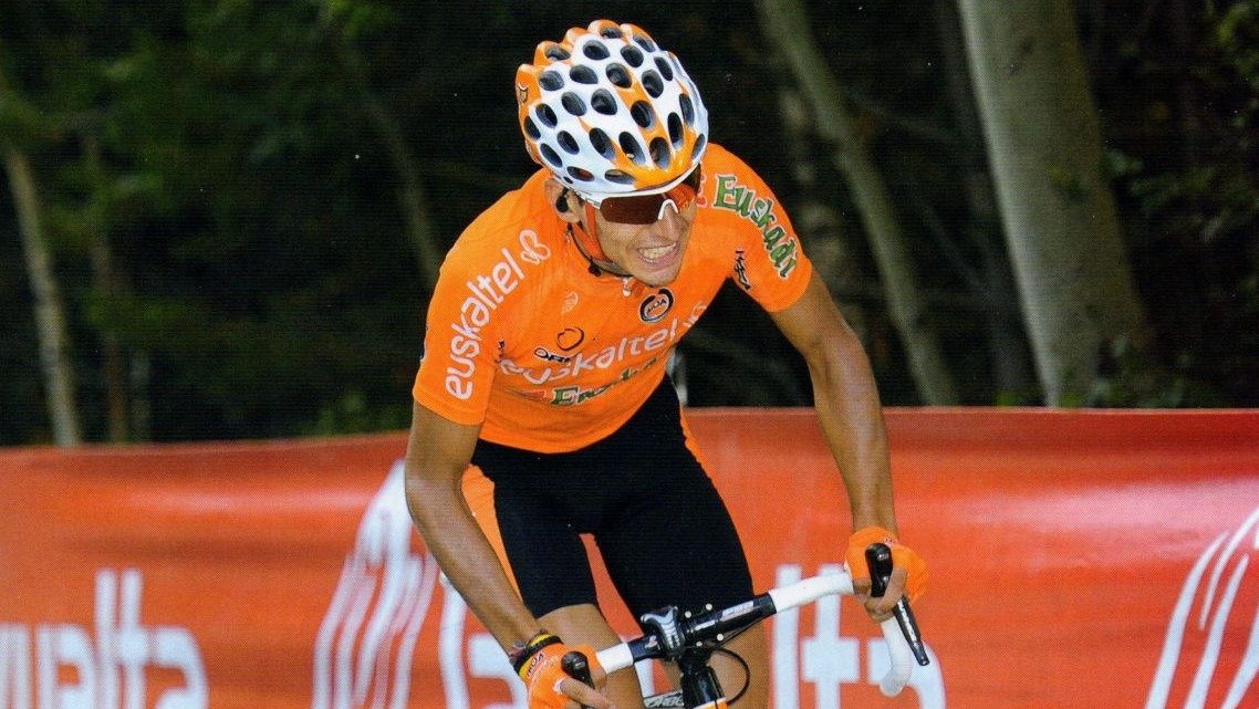 Igor Antón en una etapa de la Vuelta a España.