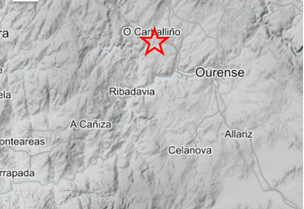 Terremoto registrado en Ourense.