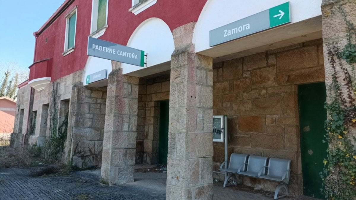 Estación de Cantoña, en Paderne de Allariz, que será un centro de transformación de productos.