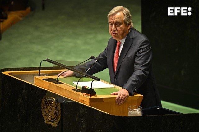 Antonio Guterres, secretario general de las Naciones Unidas, (EFE).