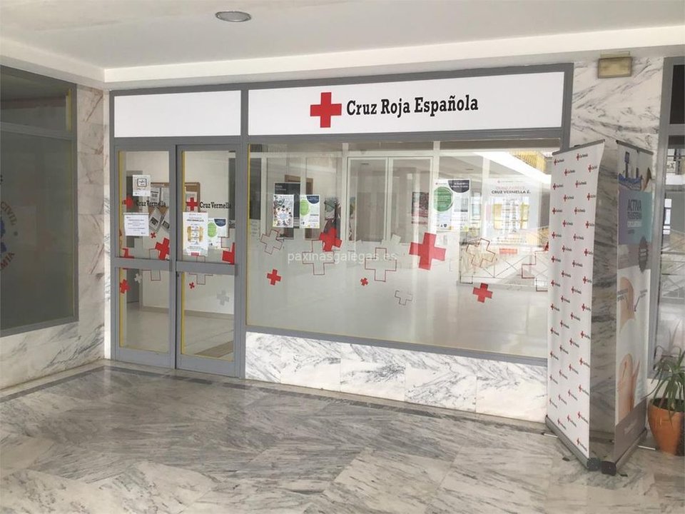 Fachada de la sede de Cruz Roja en Xinzo de Limia.