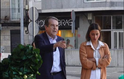 El alcalde de Vigo, Abel Caballero en el vídeo del usuario Barin.