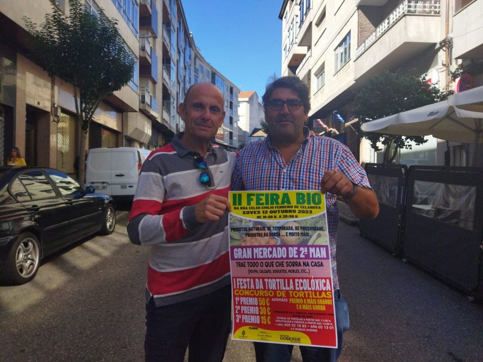 José Luis Prado y Julio Gosende presentando el cartel.