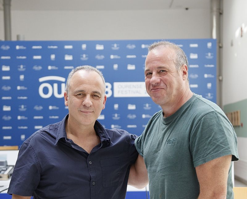 Javier Gutiérrez y Enrique Otero, ayer en Ourense.